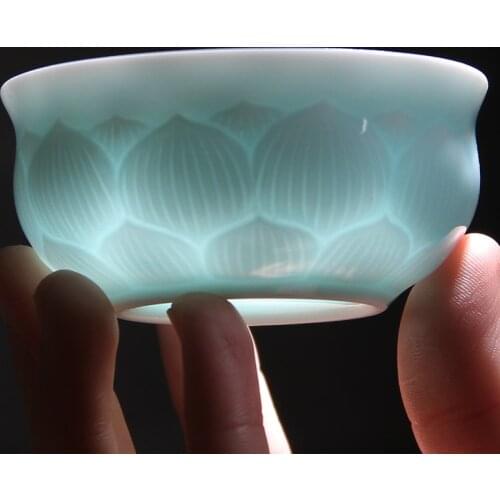 Teacup Pattern Tasting Tea Cup Chinese Teaset Ceramic Teacup Household drinkware Small Tea Bowl small ceramic cups