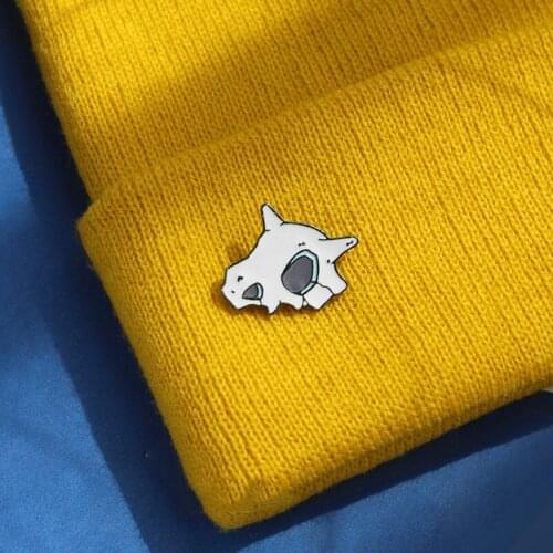 Dinosaur skull Brooch male and female personality metal badge neckline Pin Hat decoration