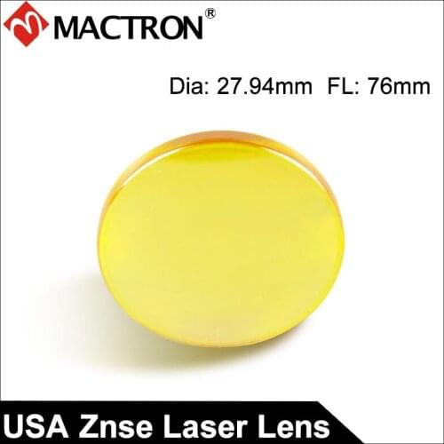 Dia 1.1" Best Quality USA CO2 Laser Focusing Lens,FL 3", ET3.5 Using For 300w CO2 Laser Tube
