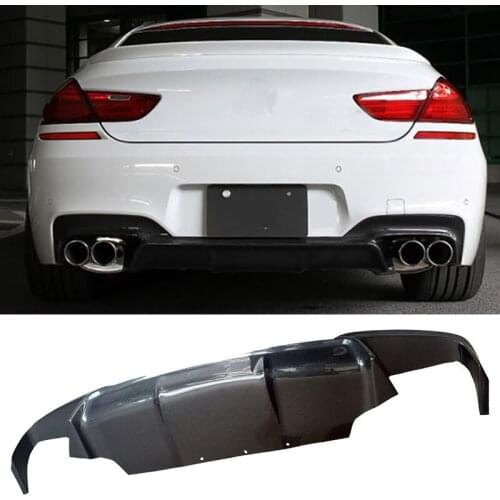 Bilateral double out Carbon fiber Rear Diffuser Fit For BMW 6-Series F06 F12 F13