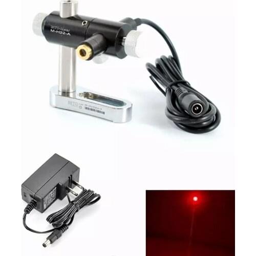 Focusable 650nm 10mw Dot Red Laser Locator Module w 5V Adapter12x55mm