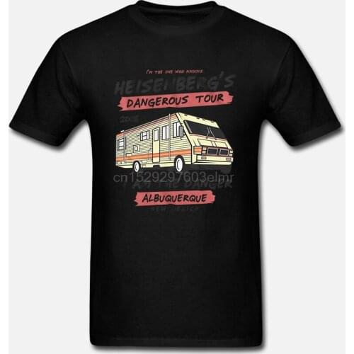 Herren T-Shirt Heisenberg Breaking The Danger Tour Bad Blau Crystal DT161017