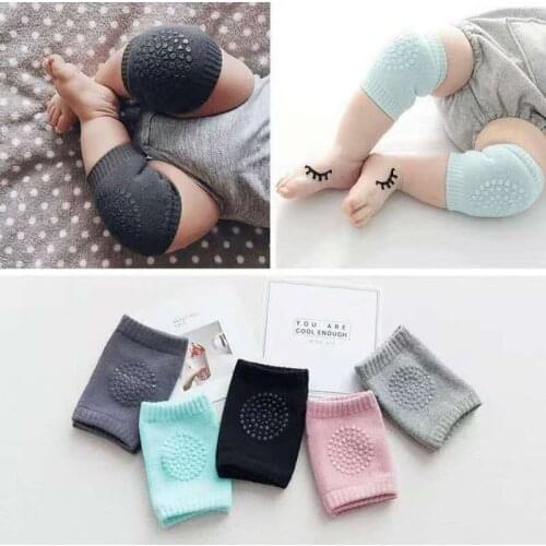 Children learn to run crawl protect knee and leg prevent falling and antiskid cotton socks