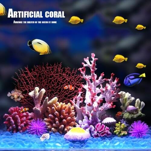 Aquarium Simulation Coral Tree Coral Reef Fish and Shrimp Shelter Fish Tank Landscaping Decorations Home Decorations