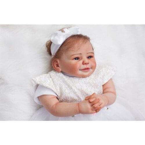 50cm 100% handmade Soft Body Silicone Reborn Baby Doll Lifelike Princess Newborn Baby-Reborn Birthday Gift Brinquedos boneca