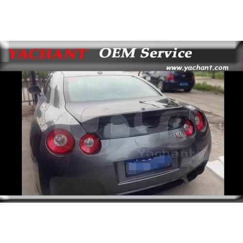 Matte Finished Carbon Fiber Rear Trunk Boot lid Fit For 2008-2015 R35 GTR GTR35 CBA DBA RZ Style Rear Trunk Bootlid Tailgate