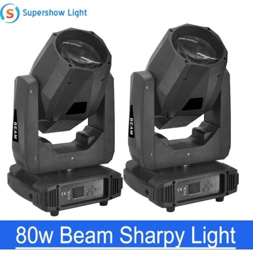 Mini Sharpy Beam White LED 80W Beam Moving Head Light DMX LED Gobo Shaking Lights