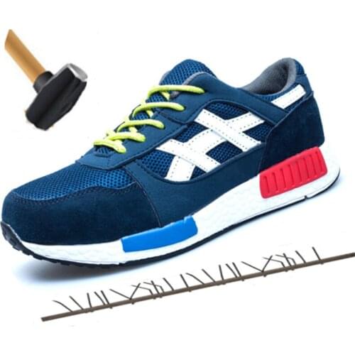 Mens Steel Toe Work Safety Shoes Lightweight Breathable Non-slip Construction Protective Footwear Brand Designer Men Boots