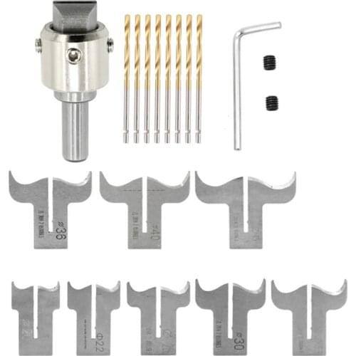 20pcs Wood Beads Making Kit, Wooden Bead Maker Beads Drill Bit,Milling Cutter Set Woodworking Tool Kit