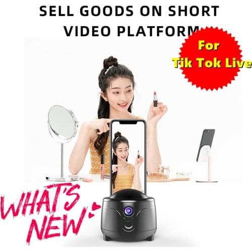 New 360Angle Intelligent Tracking Pan Tilt Live Sports Camera Bracket Phone Bracket Base Tripod For Samsung Smartphone Xiao Mi