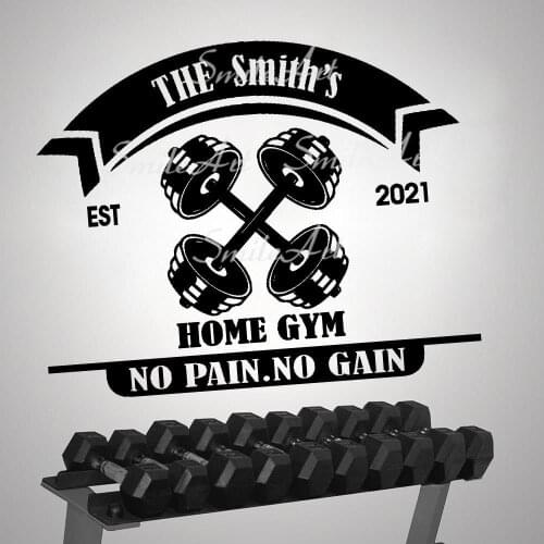 New Design Custom Name Gym Nursery Wall Stickers Vinyl Art Decals For Kids Rooms Decoration Removable Decor Wall Decals