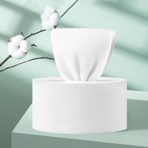Disposable Face Towels Bathroom Cotton Facial Tissue Makeup Remover Wipes Dry Wet Skincare Roll Paper