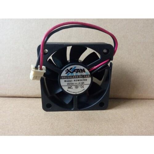 Original xfan rdm5015s DC12V 0.14a 50 * 50 * 15mm two-wire DVD player cooling fan