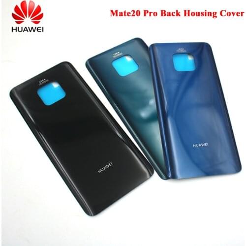 Original Huawei Mate 20 Pro Back Housing Cover Glass Battery Rear Door Housing Panel Replacement Parts For Huawei LYA-AL00 &Logo