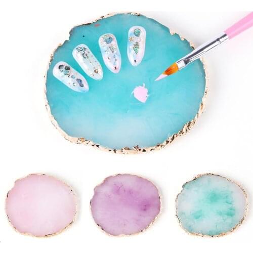 Resin Makeup Mixer Nail Art Polish Mixing Plate Foundation Coloring Palette
