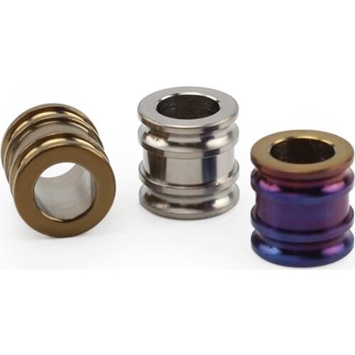 Titanium Alloy EDC Lanyard Pendant Paracord Accessories Knife Beads Paracord Umbrella Rope Cord Outdoor