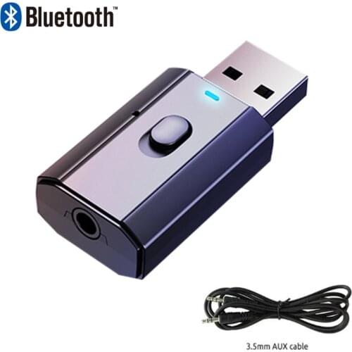 USB Bluetooth-compatible 5.0 Audio Receiver Transmitter 4 IN 1 3.5mm Jack AUX Stereo Music Wireless Adapter for TV PC Apater