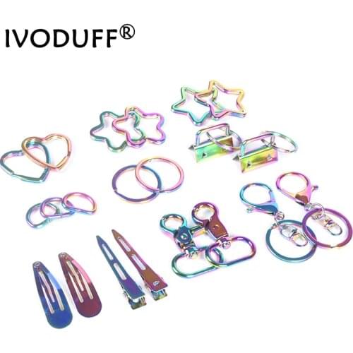 60pcs Random shipping blind boxes, lucky bag key chains, bag pendant metal buckles, metal hairpins in 10 styles, and rand