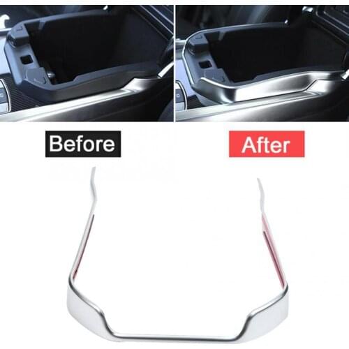 ABS Chrome Armrest Box Trim Decorative Frame for Land Rover Range Rover Sport 2014 2015 2016 2017 car accessories