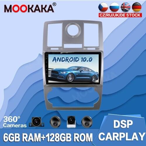 Android 10.0 128G For Chrysler 300C Jeep Dodge 04-14 Car Multimedia Player Radio GPS Navigation Auto Stereo Recorder Unit Audio