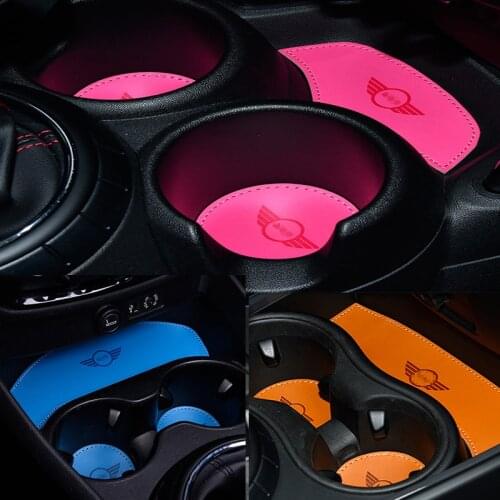 Car Cup Anti Slip Pad Mat for BMW MINI Cooper F54 F55 F56 R60 F60 Car Water Cup Bottle Storage Groove Protect Coaster Interior