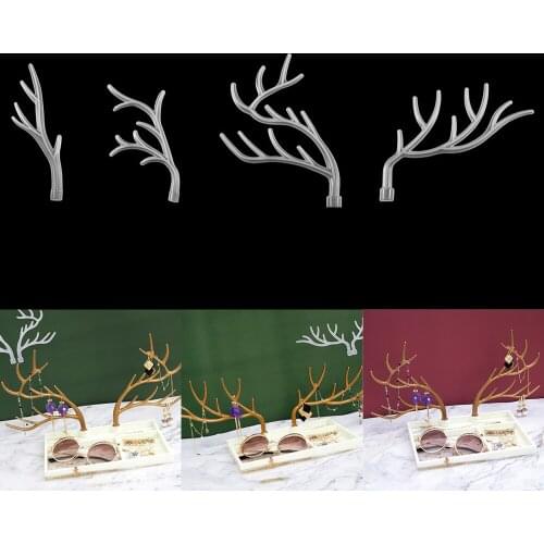 Big Antle Jewelry Display Silicone Mold Tree Storage Rack Epoxy Resin Mold For DIY Decoration Craft Jewelry Making Supplies