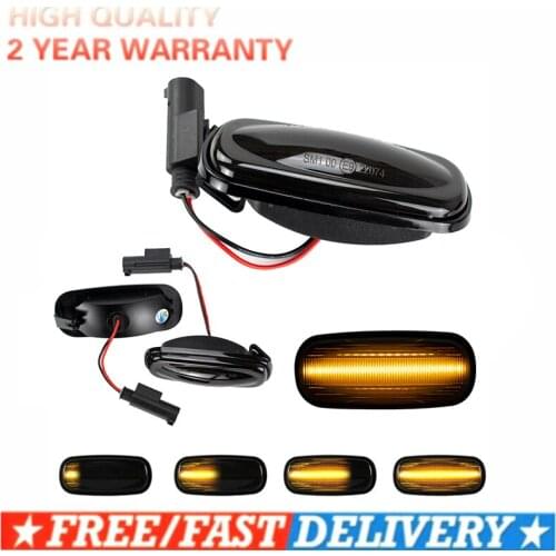 For Discovery 2 99-04 Freelander Defender XGB000030 LED Dynamic Sweep Side Marker Light Repeater Indicator Lamp Turn Signal