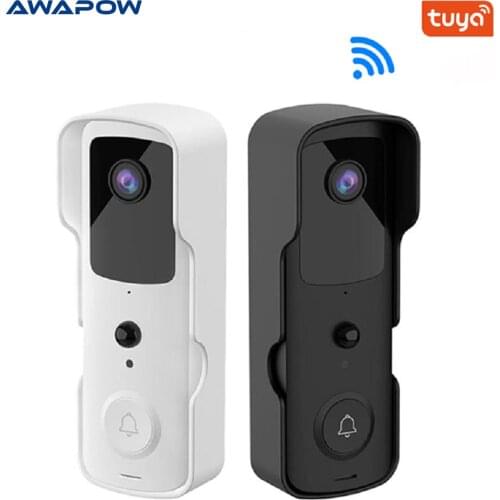Smart Tuya Video Doorbell WIFI Connected With Video Surveillance Camera HD Night Vision Picture Doorbell Home Security System