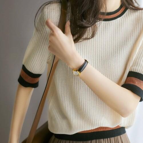 BOBOKATEER Elegant Tshirt Women 2021 Summer Top Mujer Camisetas Woman Tshirts O-Neck Haut Femme T-shirty Damskie Female Clothing