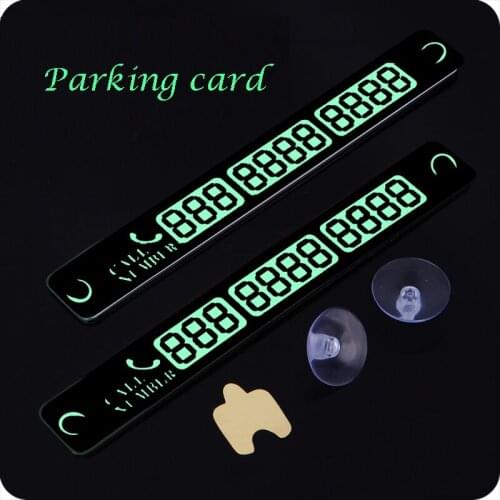 15 * 2cm temporary parking phone number card for Cadillac XTS SRX ATS CTS/Renault Koleos Fluenec Latitude