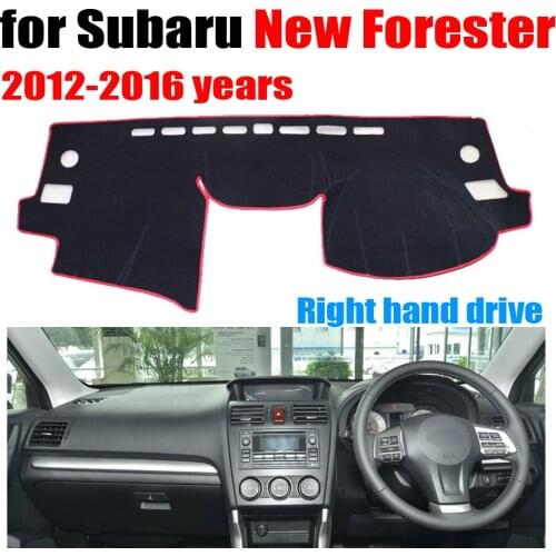 RKCA Car dashboard covers for Subaru New Forester 2012-2016 years Right hand drive dashmat pad cover auto dashboard accessories