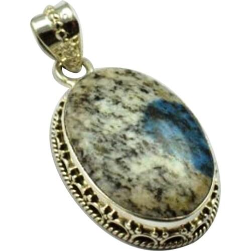 Lovegem Nature K2 Stone Pendant 925 Sterling Silver, 38.3 mm, MHBAP5044