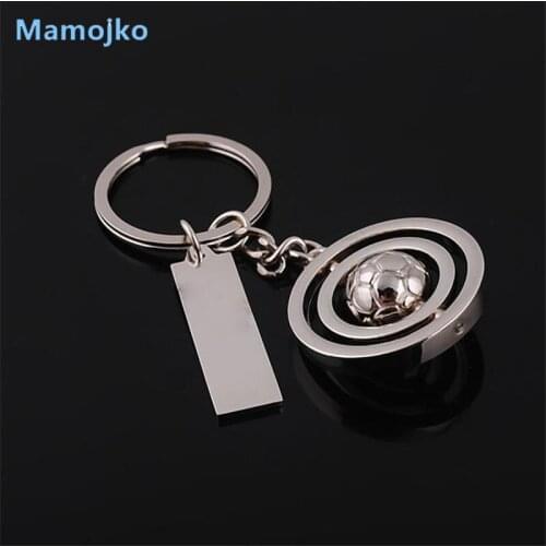 Mamojko Charm Simple Football Pendant Key Chain Fashion Car Key Ring Trendy Handbag Pendant Key Holder Ornament For Men Gifts