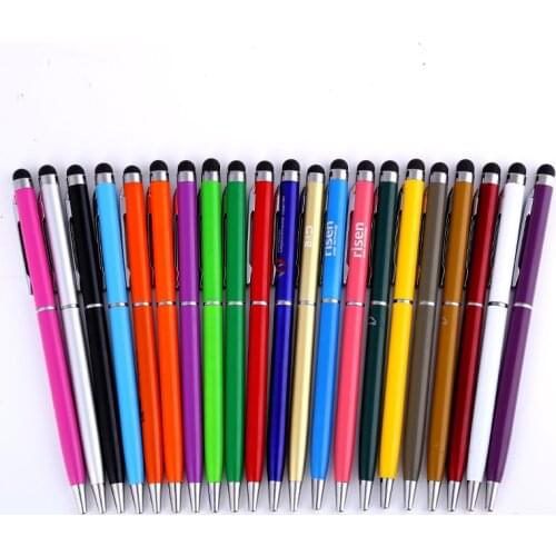 Metal Touch Pen Manufacturer 17 PCS Touch Screen Metal Ballpoint Pen Multi Color Office Supplies Korean Stationery Cute Lovely