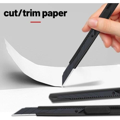MINI Stainless steel Art Knife Paper Cutter Metal Blade Push type Self-Locking Paper cutting knife School Supplies Office Tool