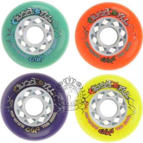 Original Korea GYRO 85A Durable Elastic Slalom Roller Skates Wheels with 72 76 80 Inline Skating Tire FSK Skating Rodas 8 pcs