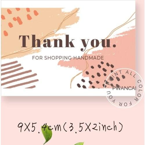 Thank you card with minimalist leaves and thank you cards painted with watercolors 30 Pies