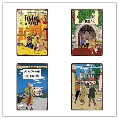 TinTin life Vintage Tin Sign Plaque Matel Poster Wall Decor Garage Man Cave Pub Bar Gas Station