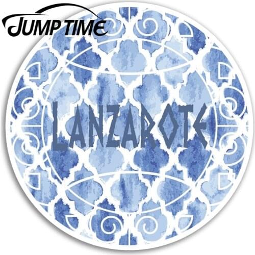 Jump Time Lanzarote Spain Vinyl Stickers Travel Sticker Laptop Luggage Car Funny Decal Trunk Window Car Covers