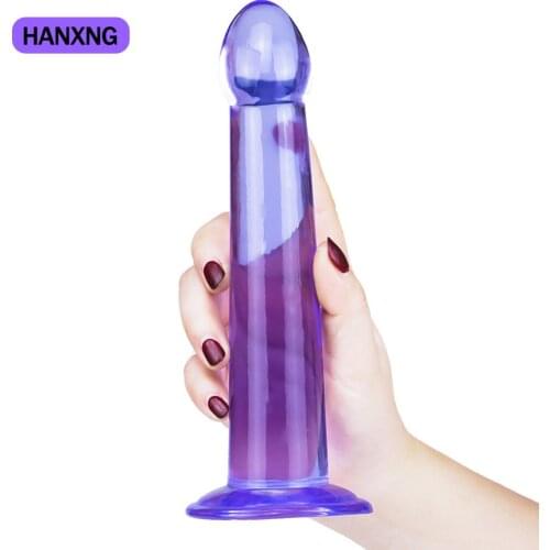 Jelly Anal Plug Tail Dildos Unisex Sex Toy For Prostate Massage Vagina Stimulator Strap On Erotic Adult Sex Toys For Men Women