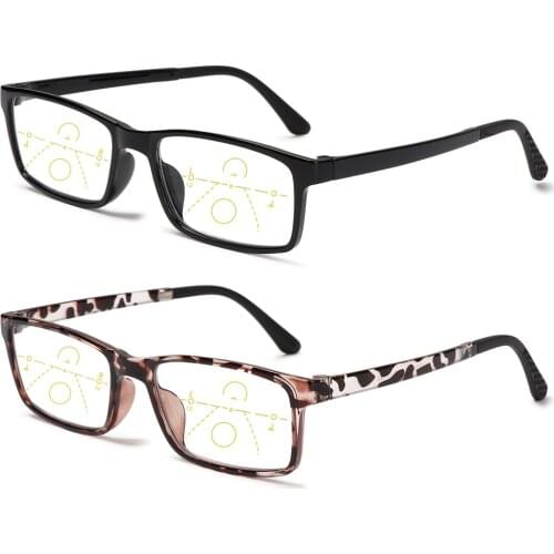 1PC Progressive Presbyopic Glasses Men Women Multifocal Bifocal Anti Blue Light Anti-UV Magnifying Reading Glasses +1.0~+4.0