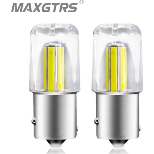 2x 7443 W21W 7440 1156 LED BA15S P21W S25 1157 BAY15D Led Bulbs Lamp COB Car Tail Lights DRL DRL Reverse Turn Signal White Red