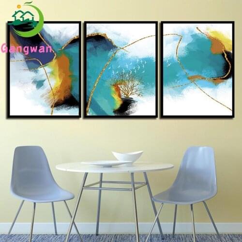 3 Pcs Abstract Mountain pictures 5d diamond painting full novelty decoration gift mosaic art diamond embroidery icons new hot