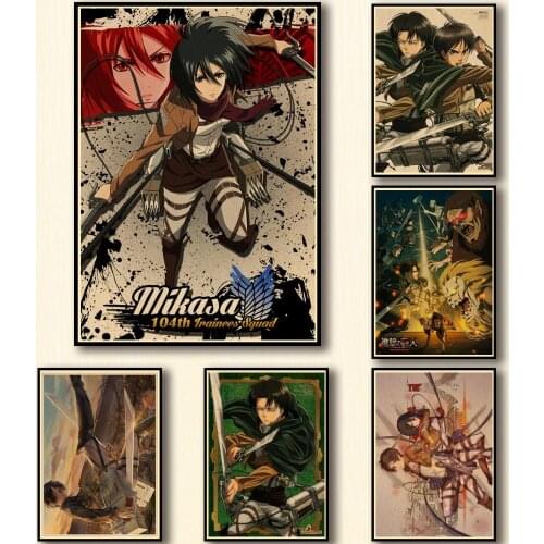 Diamond Painting Anime Poster Cross Stitch Diamond Embroidery Mosaic Attack on Titan Full Square Round Drill Decor Kids Gift