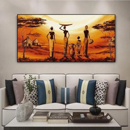 Large Size 5D Diamond Painting Abstract African Women Rhinestones Diamond Embroidery Cross Stitch Portrait Mosaic Sale X119