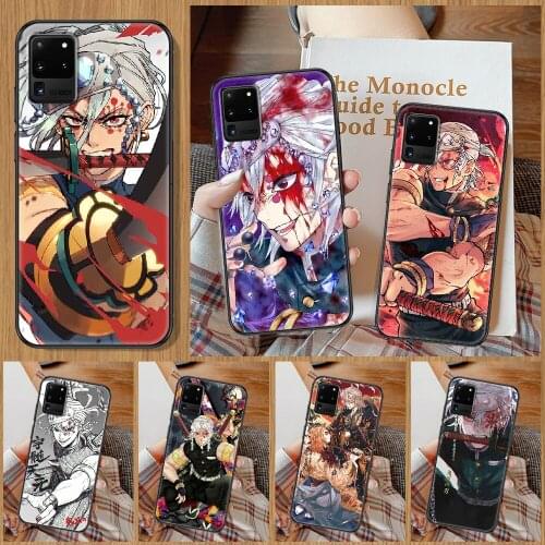 Demon Slayer Uzui Tengen Phone case For Samsung Galaxy Note 4 8 9 10 20 S8 S9 S10 S10E S20 Plus UITRA Ultra black soft hoesjes
