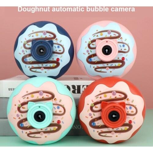 Childrens lighting music doughnut bubble camera bubble parent child interaction bubble machine toys