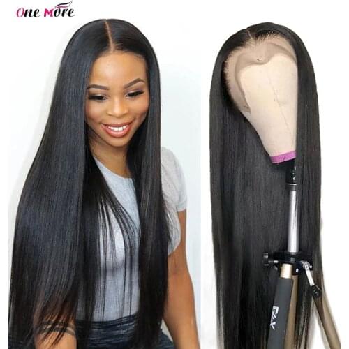 30 32 inch Brazilian Straight Lace Front Wig 13x4x1 Lace Part Wig Remy Human Hair Wigs Middle Part Straight Wig 250% Density