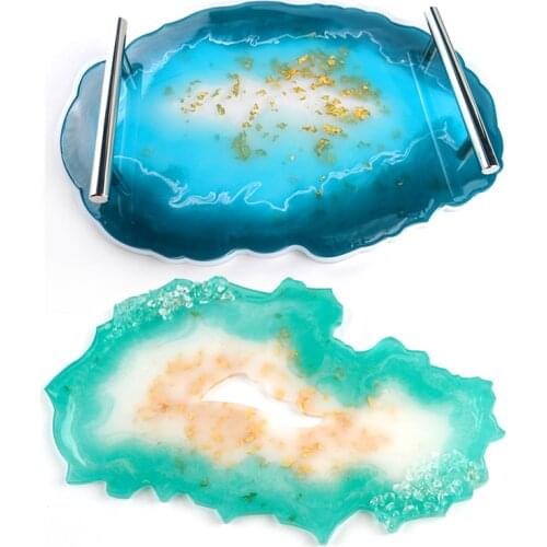DIY Irregular Tray Mold Resin Silicone Geode Coaster Molde Resina Epoxy Plateau Moule Silicona Resine For Handmade Craft Art
