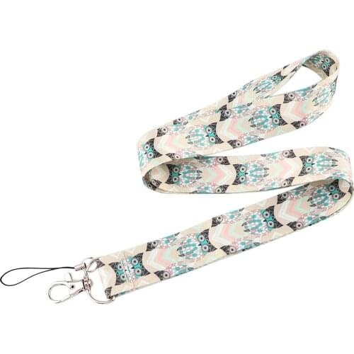 JF1011 Owl Lanyard Cute Neck Strap for Key ID Card Cell Phone Straps for USB Badge Holder DIY Hanging Rope Strap